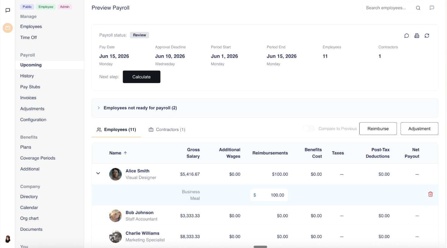 Payroll — multi-state, automated
