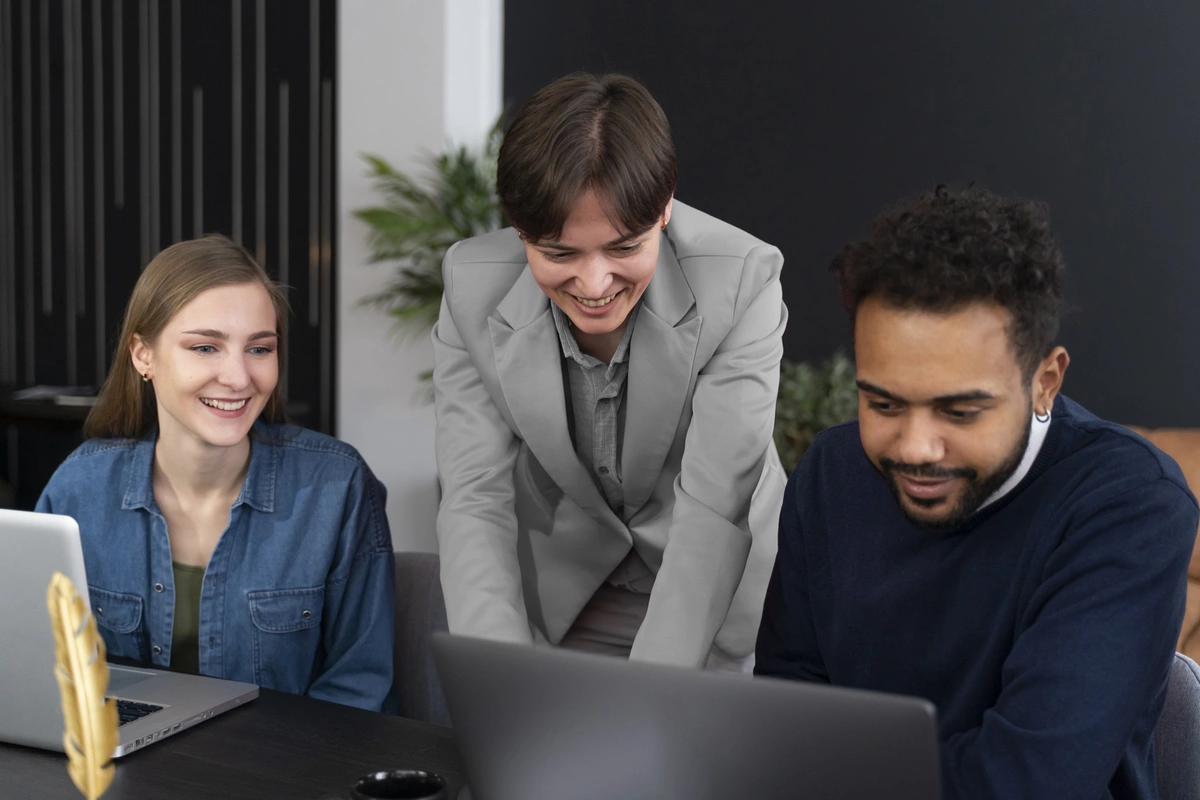 person working in office