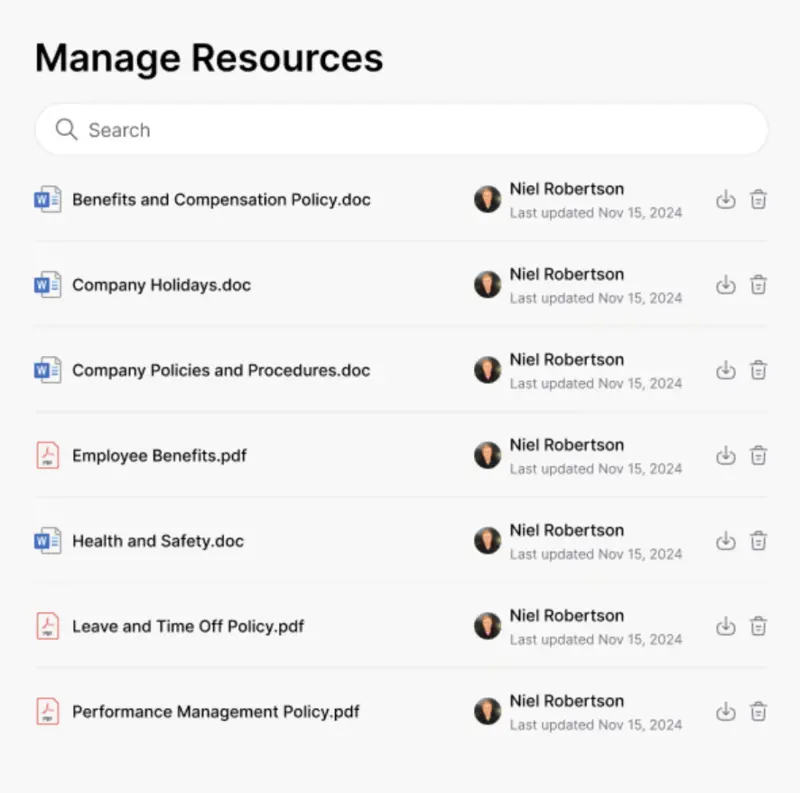 Winslow Manage Resources